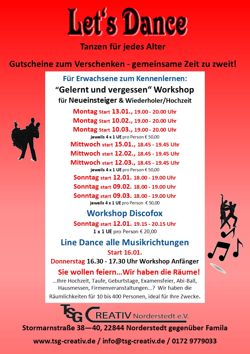 Flyer Workshops Januar bis März 2025